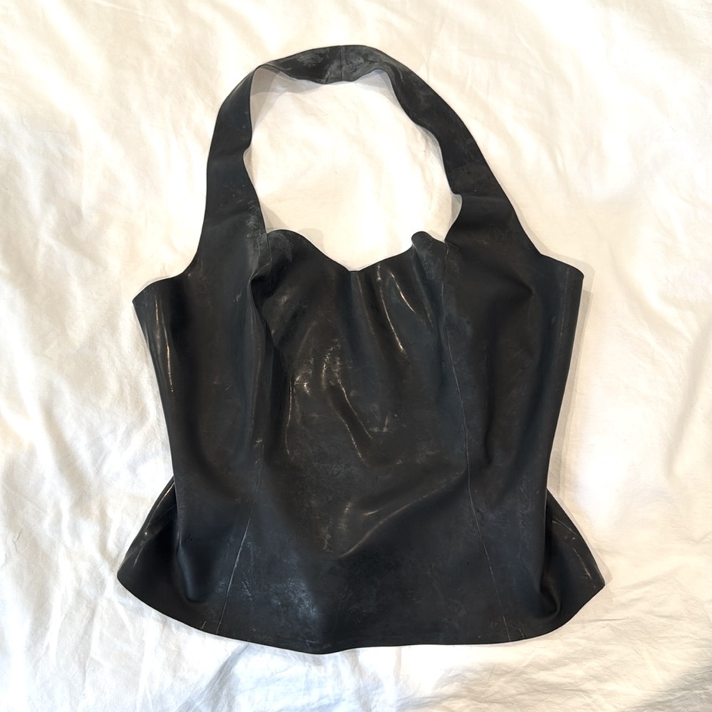 SYREN Latex Classic Halter Top - Picture 4 of 5